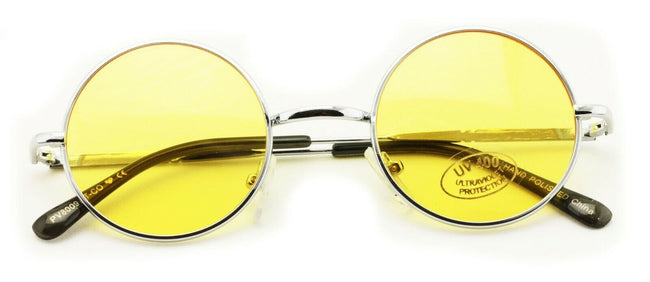 Small Round Hipster Fashion Sunglasses Metal UV Protection Potter fit Kids or Teenager - Vision World