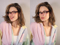 4 Pairs Women Oversized Bold Round Reading Glasses - Clear Lens Readers - DR10