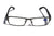 Khan Rectunglar Reading Glasses Reader +1.75 +2.00 +2.25 Gunmetal Metal Front - Vision World