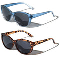 2 Pairs Women Outdoor Reading Sunglasses Oversized - Full Lens Readers Leopard