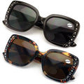 2 Pairs Women Bifocal Sunglasses Rhinestones Outdoor UV Protection Reading Glass