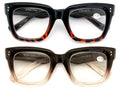 2 Pairs Bold Oversized Women Clear Lens Reading Glasses Large Reader - Vision World