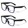 2 Pairs Kids Blue Light Blocking Glasses, Anti Eyestrain - Computer Ages 4 to 11