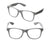 Classic clear frame reading glasses - simple unisex readers