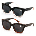 2 Pairs Women BIFOCAL Sunglasses Bold Oversized Fashion Outdoor UV Protection Re