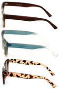 3 Pairs Women Reading Sunglasses - Bold - Full Lens Readers Outdoor NOT BIFOCAL