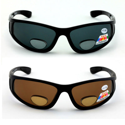 2 Pairs Men Polarized Bifocal Sunglasses - Fly Fishing Readers Outdoor Reading - Vision World