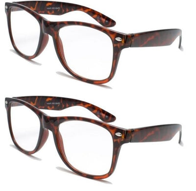 2 Pairs Classic comfortable reading glasses - unisex readers by Vision World - Vision World