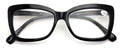 Women Big Lens Butterfly Reading Glasses - Fun Cateye Clear Lens Readers Leopard - Vision World