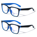 2 Pairs Kids Blue Light Blocking Glasses, Anti Eyestrain - Computer Ages 4 to 11
