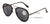 Large Metal Tear Drop Progressive Reading Sunglasses - Zero Power On Top No Line