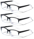 3 Pairs Reading Glasses - Blue Light Blocking Readers for Women/Men Anti Blue Ra