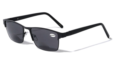 BIFOCAL Men Sunglasses Reading Glasses - Metal Extra Large Reader - 152mm Wide
