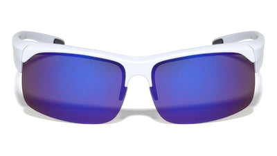 Men Half Rim Polarized Sport FIT OVER Sunglasses Wear Over Prescription Eyeglass