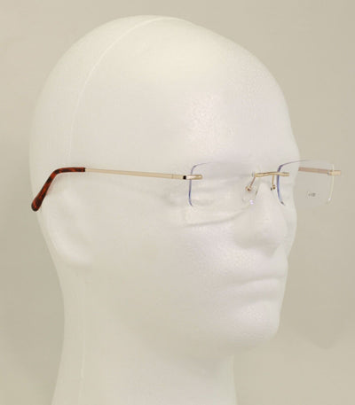 3 Pairs Slim Rimless lightweight metal anti blue blocking UV reading glasses