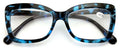 Women Big Lens Butterfly Reading Glasses - Fun Cateye Clear Lens Readers Leopard - Vision World