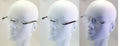 3 Pairs Men Women Rimless Lightweight Reading Glasses with Case - Spring Hinge