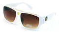 Lion Head Flat Top Hip Hop Rapper Retro Bold Sunglasses
