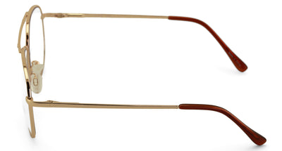 Clear Lens Bifocal Classic Metal Reading Glasses - Spring Hinge Tear Drop Reader