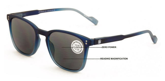 Lightweight Men Progressive Bifocal Reading Sunglasses – No Line Clear On Top