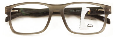 Men Rectangular Progressive Reading Glasses No Line Clear on Top Bifocal Reader