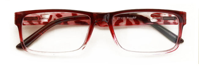 Modern Rectangular Progressive Reader - Clear On Top Reading Glasses - AR Coatin