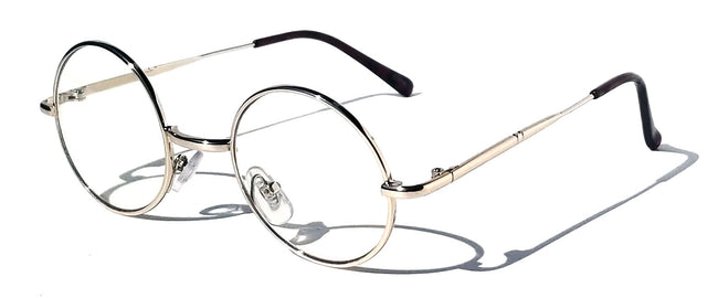 KIDS Scientist Wizard Nerd Fake Round Costume Clear Lens Eye Glasses Ages 3-12