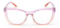 Women Wide Oversized Clear Progressive Reading Glasses Zero Power on Top AR CR29