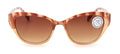 Women Progressive Reading Sunglasses - Tinted Cateye Reader - Zero Power on Top