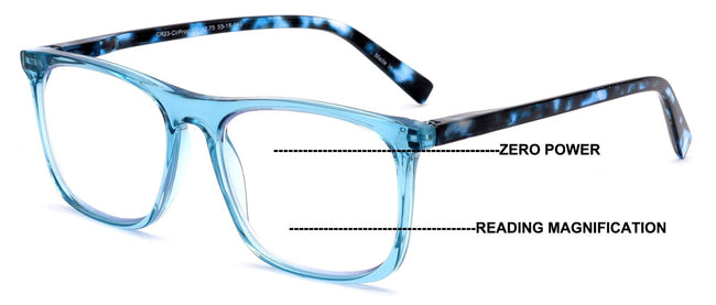 Progressive No-Line Reading Glasses – Zero Power Top | Clear Distance Vision