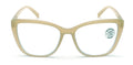 Women Wide Oversized Clear Progressive Reading Glasses Zero Power on Top AR CR29