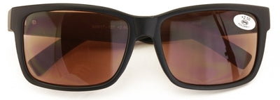 Large Men Tinted Square Reading Sunglasses - UV400 Protection Full Lens Reader