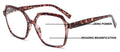 Women’s Square Progressive Clear Lens Reading Glasses – No Line - Clear On Top