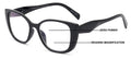 Women Floral Progressive Reading Glasses - Zero Power On Top - No Line Or Bubble