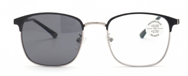TR90 Metal Progressive Reading Glasses - Zero Power on Top AR Photochromic CR31