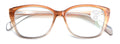 Women Translucent Progressive Reading Glasses - Clear Zero Power On Top Reader