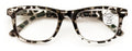 Marble Fashion Clear Progressive Reading Glasses - Zero Power On Top - AR Coatin