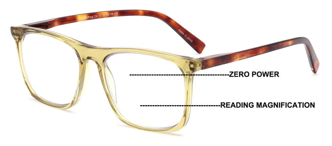 Progressive No-Line Reading Glasses – Zero Power Top | Clear Distance Vision