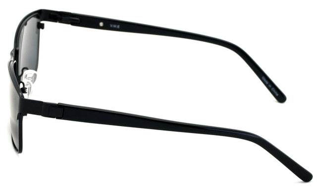 Men Large Wide Polarized Sunglasses Metal Frame with TR90 Temple 152MM Black