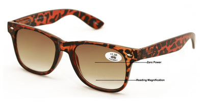Classic Progressive Bifocal Reading SunGlasses - No Line or Bubble Reader