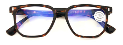 Matte Progressive Clear Reading Glasses - Anti Blue Blocker - Zero Power on Top