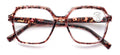 Women’s Square Progressive Clear Lens Reading Glasses – No Line - Clear On Top