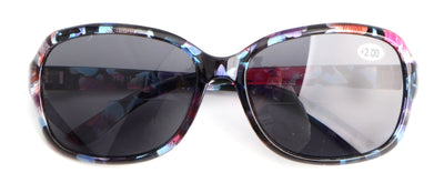 Women Oversize Oval Sunglasses Bifocal - Outdoor Fashion Reading Glasses With UV