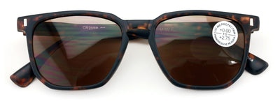 Progressive Reading Sunglasses - Zero Power On Top -UV Protection Tinted Bifocal