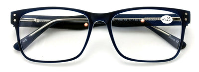 Large Men Premium Rectangular Reading Glasses Optical Frame Reader Spring Hinge