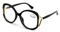 Women Oversized Butterfly Anti-Blue Clear Lens Glasses Eyeglasses UV Reading