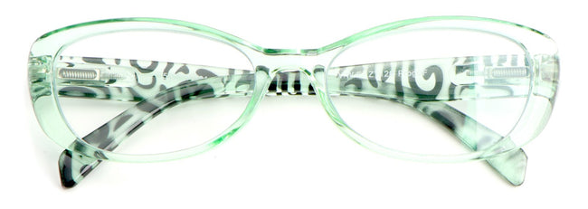 Women Leopard Print Translucent Progressive Reading Glasses - Zero Power On Top