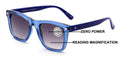 Tinted Progressive Reading Sunglasses For Men or Women - Zero Power On Top Reade