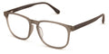 Large Men Wood Grain Printed Temple Clear Reading Glasses - Wide Fitment 148MM