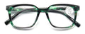 Modern Square Progressive Clear Lens Reading Glasses - Clear On Top - Multifocal
